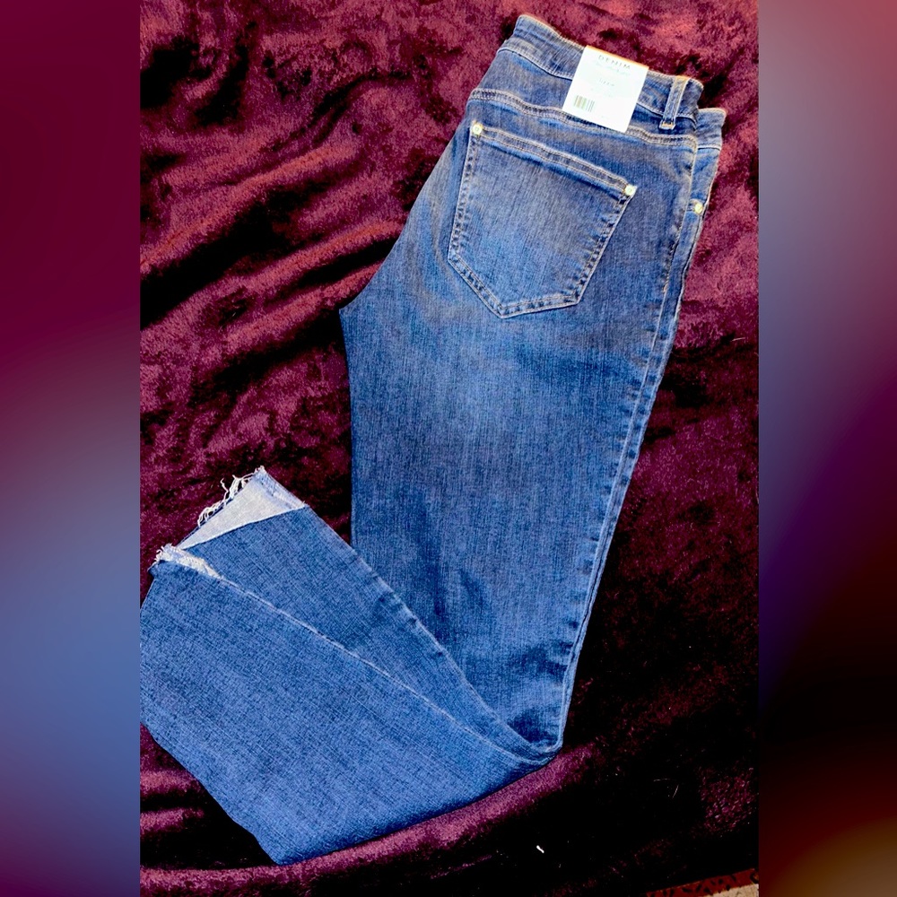 NWT Miss Selfridge high waisted skinny cropped jeans cut offs